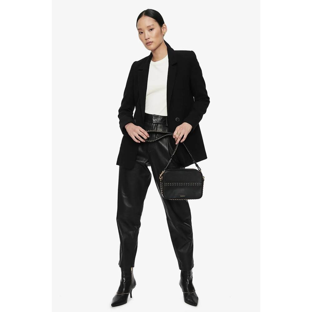 NWT Anine Bing Madeleine double-breasted blazer Size L - Picture 2 of 14
